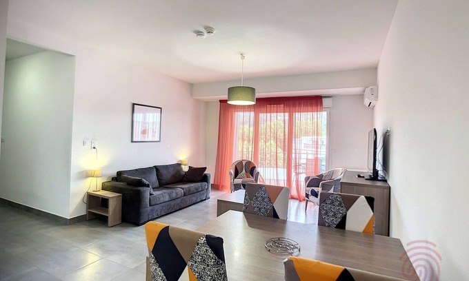 Lamalou-les-Bains Apartment | Modern 1-Bedroom Apartment with Terrace and Parking in Lamalou-les-Bains