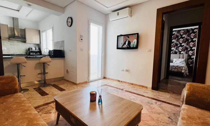 Monastir Apartment | Modern 1-Bedroom Apartment Near the Beach – Quiet & Fully Equipped