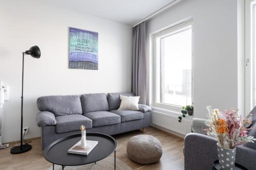 Tampere Apartment | Modern 1BR Apartment with Sauna & Balcony