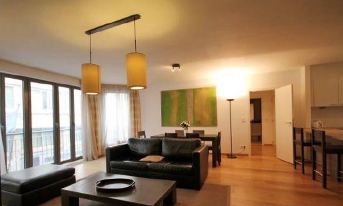 Postel Apartment | Modern 2-bedroom apartment, metro Louise (Sept-Oct; 2 weeks minimum)