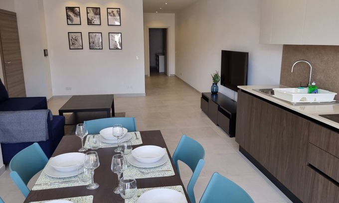 Ta' Bragg Apartment | Modern 3-bedroom apartment in Mellieha next to the family park