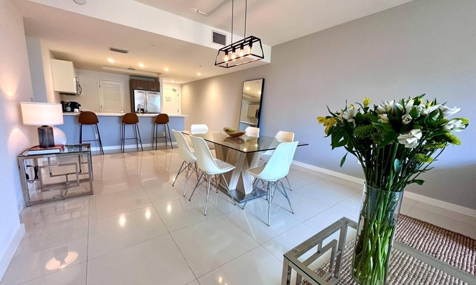 Bay Harbor Islands Apartment | Modern and Comfortable 2BD Urban Apt | Kitchen, Balcony and Daily Housekeeping