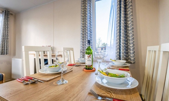 Milnthorpe House | Modern and stylish holiday home on Fell End Holiday Park.