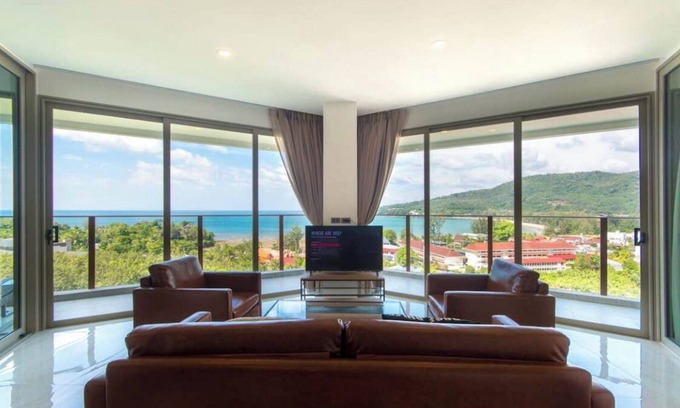Kamala Condo | Modern apt, full sea View, 4 min walk to kamala beach, pick up Airport service