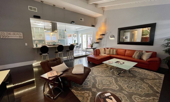 Oxnard Shores House | Modern Beach Bungalow, walk to beach, family and dog friendly