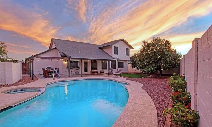 Chandler House | Modern Chandler Retreat by 101 Private Pool