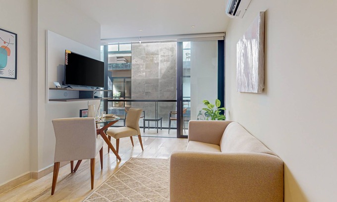 Centro Apartment | Modern condo with rooftop pool, plunge pool, gym, & balcony