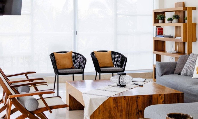 Las Jarretaderas Apartment | Modern Corner Apartment Seibal - Vidanta