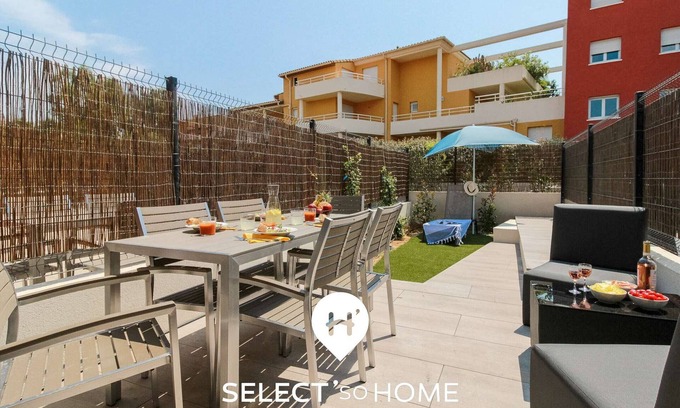 La Faviere Apartment | Modern duplex with pool and garden, for 6 in Bormes-les-Mimosas