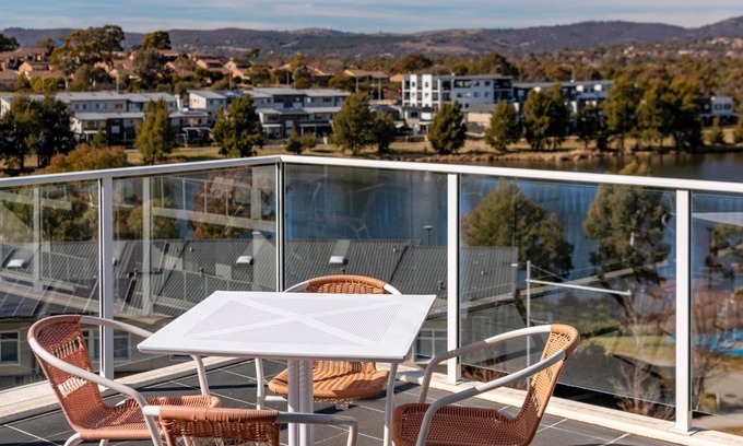 Greenway Apartment | Modern Escape with Lake and Mountain Views