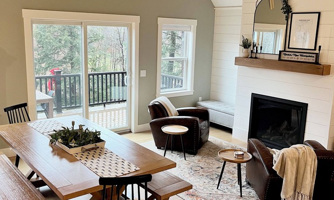 Bristol House | Modern family-friendly home with private beach access on Newfound Lake