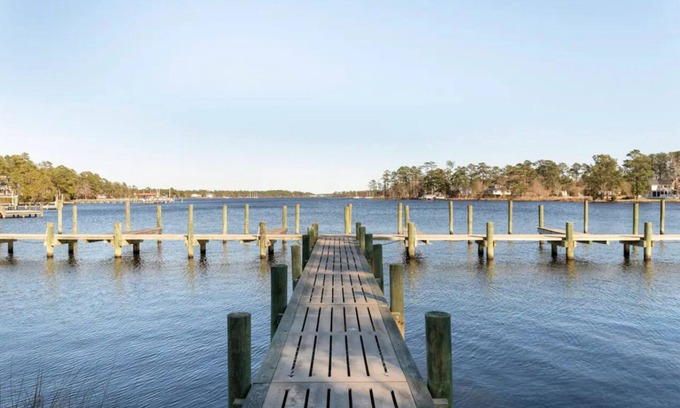 Oriental House | Modern Fishing Cottage with Boat Slip
