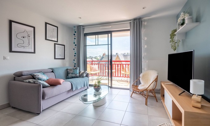 Pleneuf-Val-Andre Apartment | Modern flat for 4 within walking distance of the beach