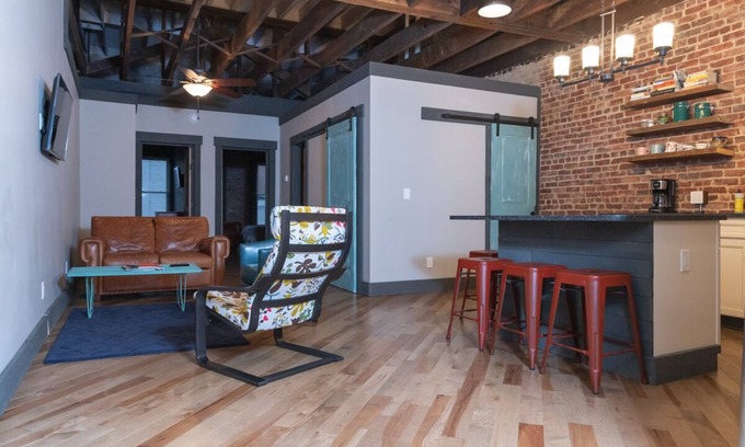 Erwin House | Modern/Historic Loft on Main Street A