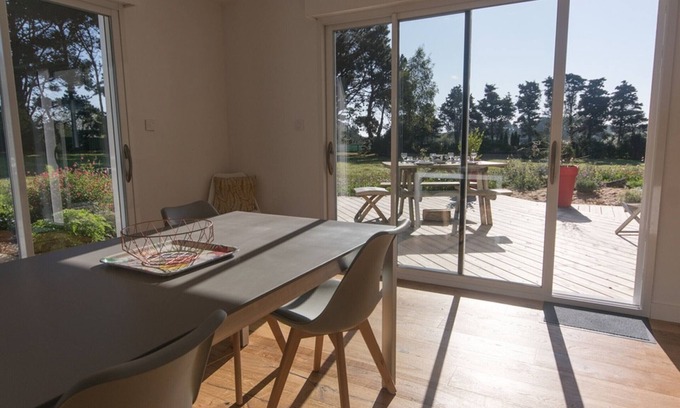 Le Palais House | Modern Home: Near Town & Beach, Sea Views, Pets OK