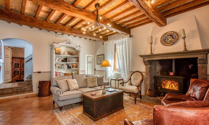 Orvieto Villa | Modern House Tucked into Medieval Walled Village. Welcome Dinner Included.