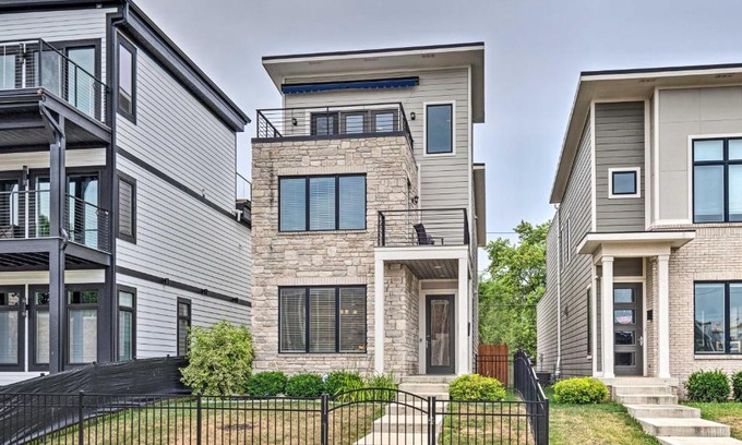 Fountain Square House | Modern Indianapolis Home with Skyline Views