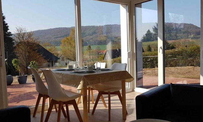 Hessisch Oldendorf Apartment | Modern, light-flooded vacation apartment in the Weserbergland Nature Park