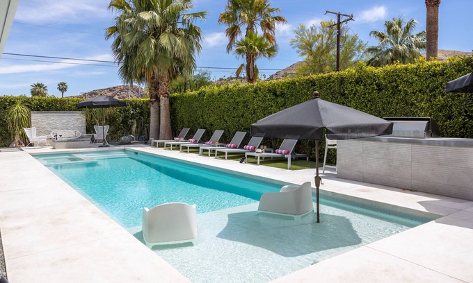 Araby Commons House | Modern Luxe - Private Pool, Spa & Mountain Views