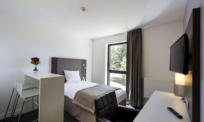 Dijon Hotel | Modern Mini-Apartment with Kitchen Amenities & Peaceful Surroundings