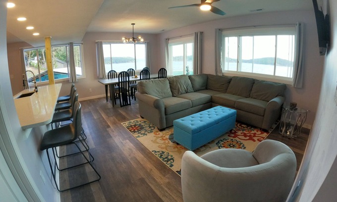 Rocky Mount House | Modern newly remodeled waterfront property on the 4MM - Best views on the Lake!