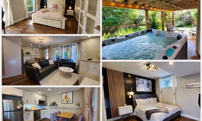 Airdrie House | Modern renovated walkout bsmt with new Hot tub