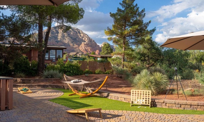 West Sedona House | Modern Sedona Oasis Pool/Hot Tub/Games & Views