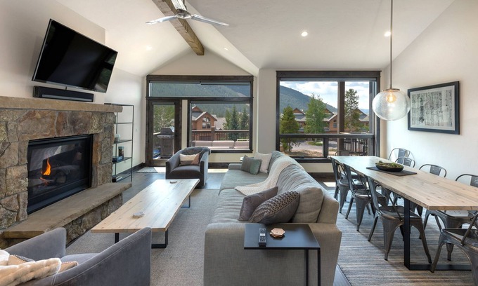 River Run House | Modern ski house with gourmet kitchen, ski views, hot tub/pool, steps to gondola