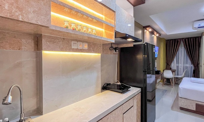 Biringkanya Apartment | Modern Studio Room Apartment At Tamansari Skylounge Makassar