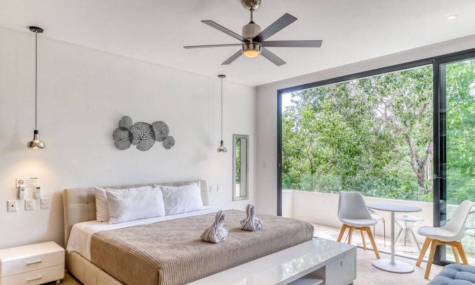 Tulum Apartment | Modern studio w/ WiFi, partial AC & on-site pool, spa, restaurant, common areas!