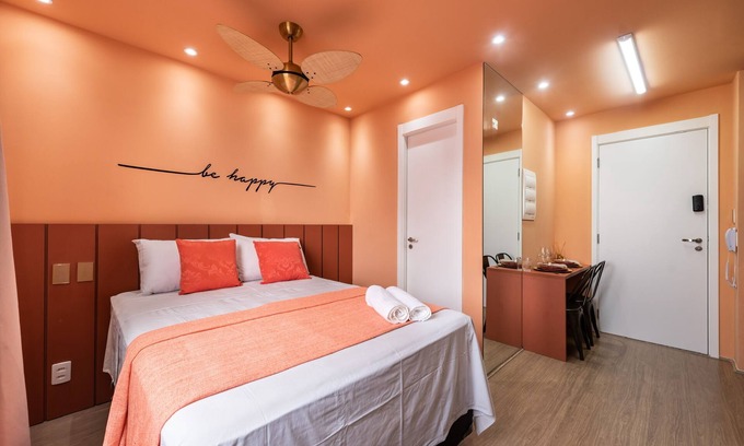 Bras Apartment | Modern Studio with Swimming Pool Close to the Brás subway