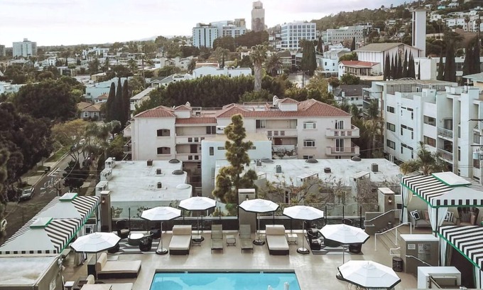 Norma Triangle Hotel | Modern Suite in Los Angeles! Rooftop Pool, Pet-friendly, Near Hollywood Musuem!