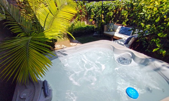 South Wrigley House | Modern Tropical Studio with PRIVATE Jacuzzi