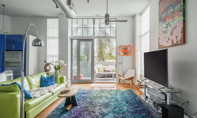 Pineapple Grove Arts District Condo | Modern Two Bedroom Loft in Downtown Delray Beach.