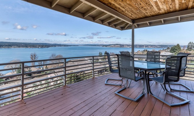 University Place House | Modern, updated home w/ incredible views, two living areas, & a full kitchen