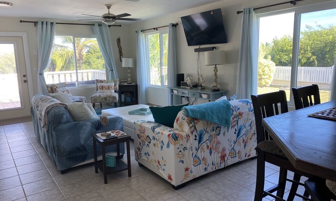 Farmer's Hill House | Modern vacation home with private yard, steps to the beach and centrally located