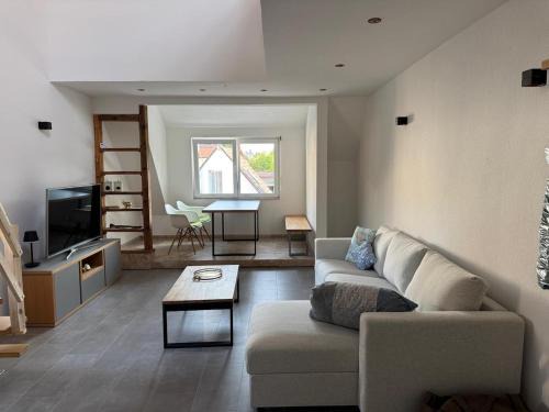 Norsingen Apartment | Modernes Loft am Rebberg im historischen Winzerhof