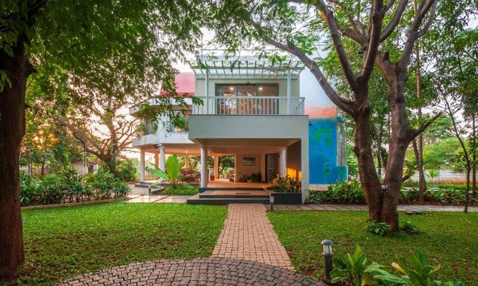 Nashik Villa | Morning Dew Retreat by StayVista - Modern interiors, Indoor games, Lush greenery, Pool & Gazebo await your escape