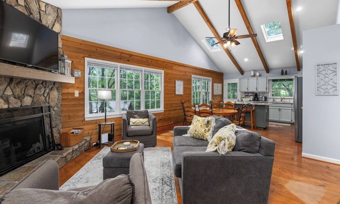 Big Canoe Cabin | Mountain Family Escape! Game Room, Walk to Lake and Park