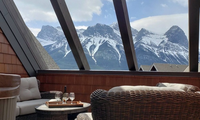 Canmore Condo | Mountain Luxury in a Penthouse Condo with Private Rooftop Hot Tub