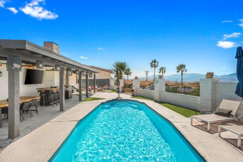 Desert Hot Springs House | Mountain View Oasis - Private Pool, Game Room & Fire Pit Overlooking Coachella Valley