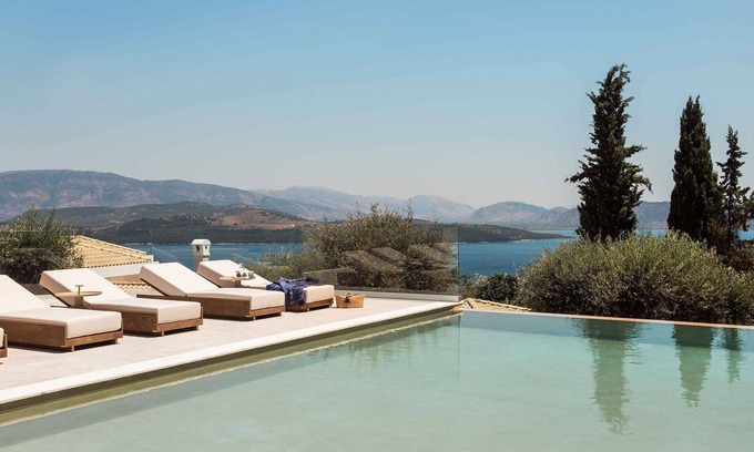Petaleia Villa | My Rental Homes - Villa Senia with infinity swimming pool, sea view and sun terrace