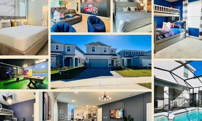 Four Corners House | n“Epic 6BR Family House near Disney Pool, Theater & Themes”