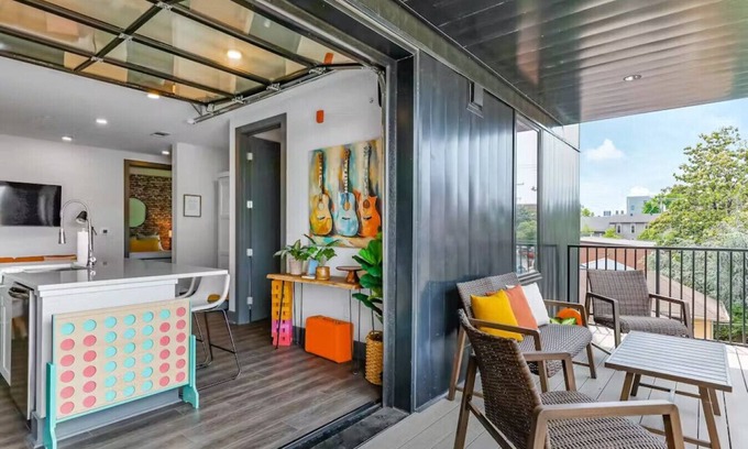 South Nashville Apartment | Nashville Oasis at The Muse: Modern 2BR with Balcony & Rooftop Views