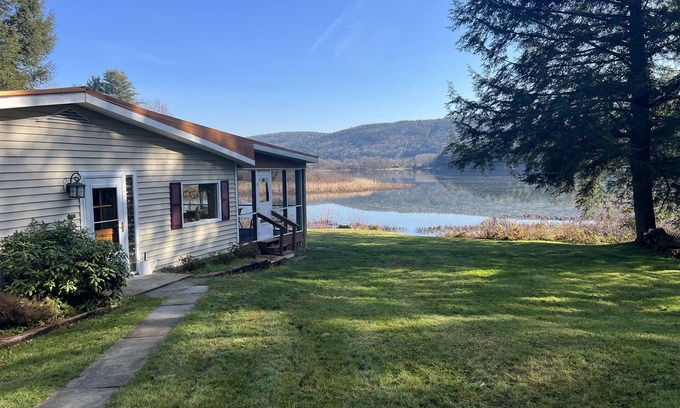 Milford House | Nature's Hidden Treasure ~ 600ft of level waterfront shoreline on Goodyear Lake