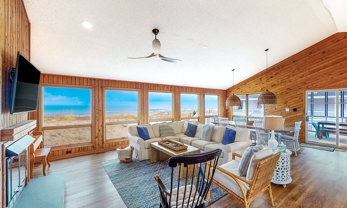 Sandbridge House | Nautical Dream, redecorated oceanfront home with incredible views and decks