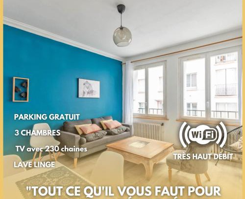 Rive Droite Apartment | Navigateurs proche centre - jardin- parking gratuit