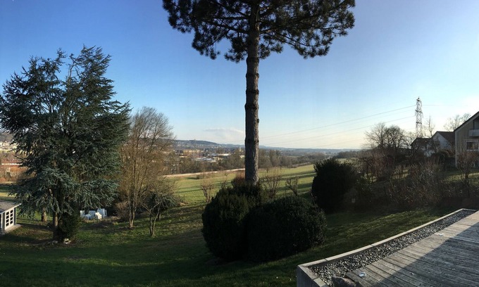 Ravensburg Apartment | Near city Apartment in Ravensburg with great views of the Alps