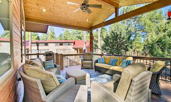 Show Low Cabin | Near Hiking: Cabin w/Deck & Grill in Show Low