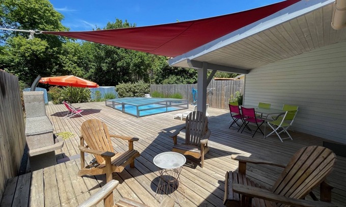 Grayan-Et-L'Hopital House | Near SOULAC/ME, Chalet YUCCA with heated indoor pool sleeps 6